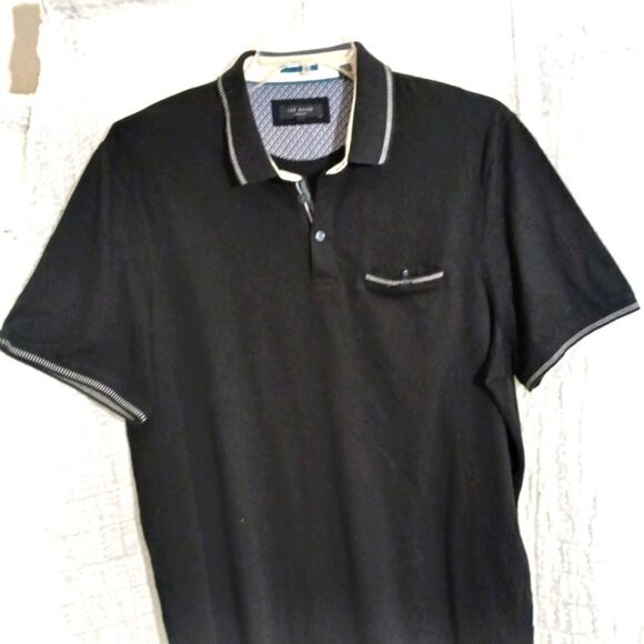 Ted Baker London Derry Pocket Polo Shirt Men's Size 6 - Picture 3 of 8